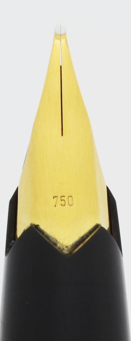 Montblanc 121 Fountain Pen (1970s) - Black, Piston Fill, 18k